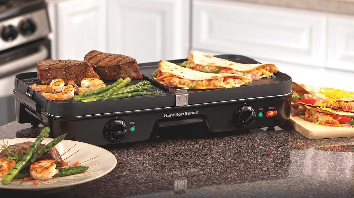 reversible griddle temperature settings
